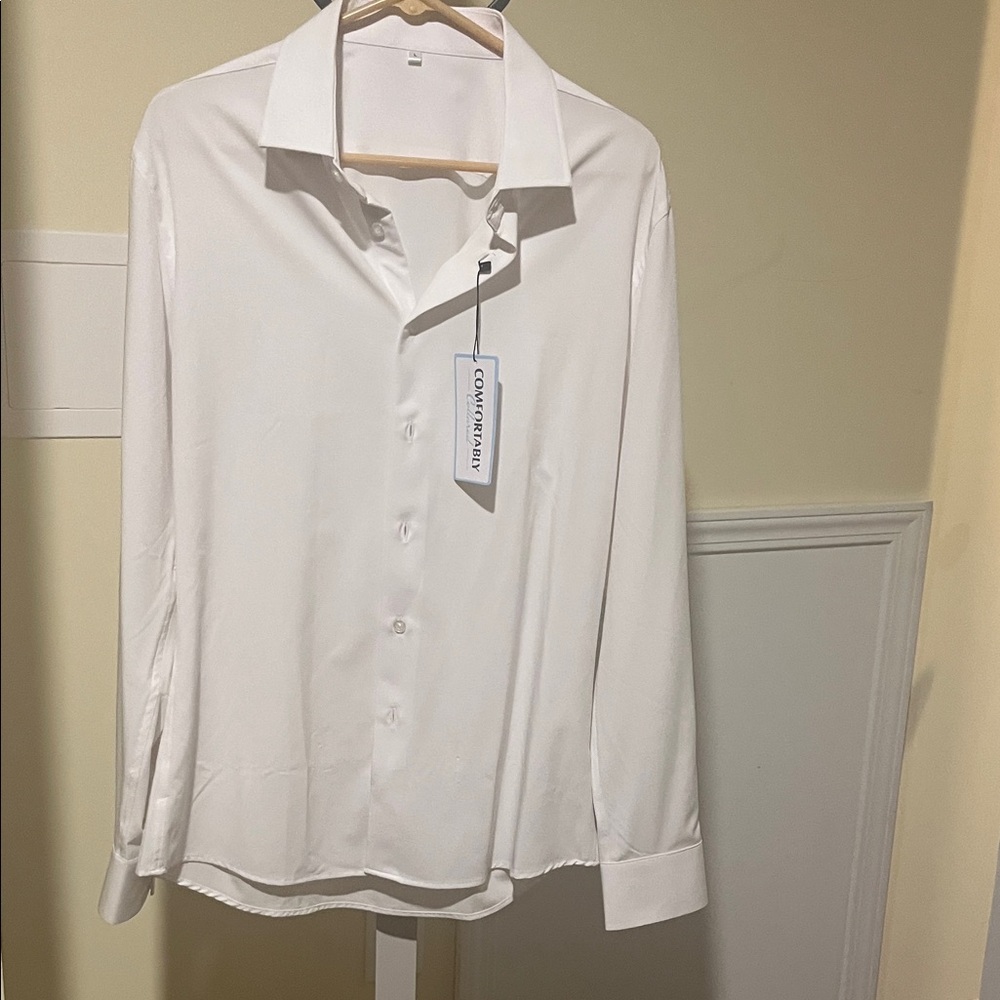 Cotton On Men's Crisp White Dress Shirt